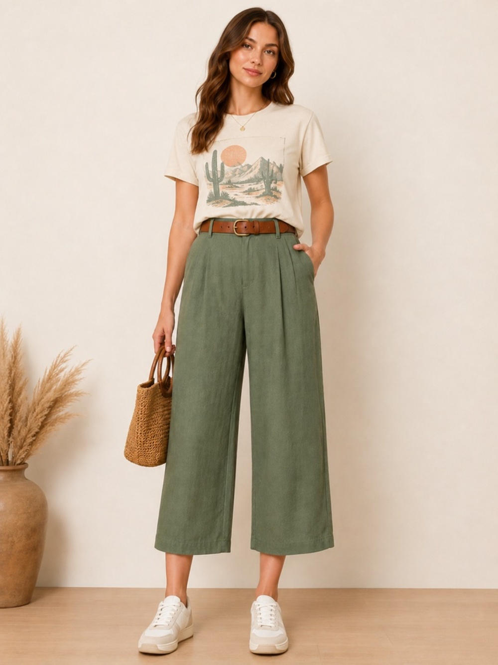 NWT - Aggel Linen Blend Pant - SzS - Picture 11 of 13